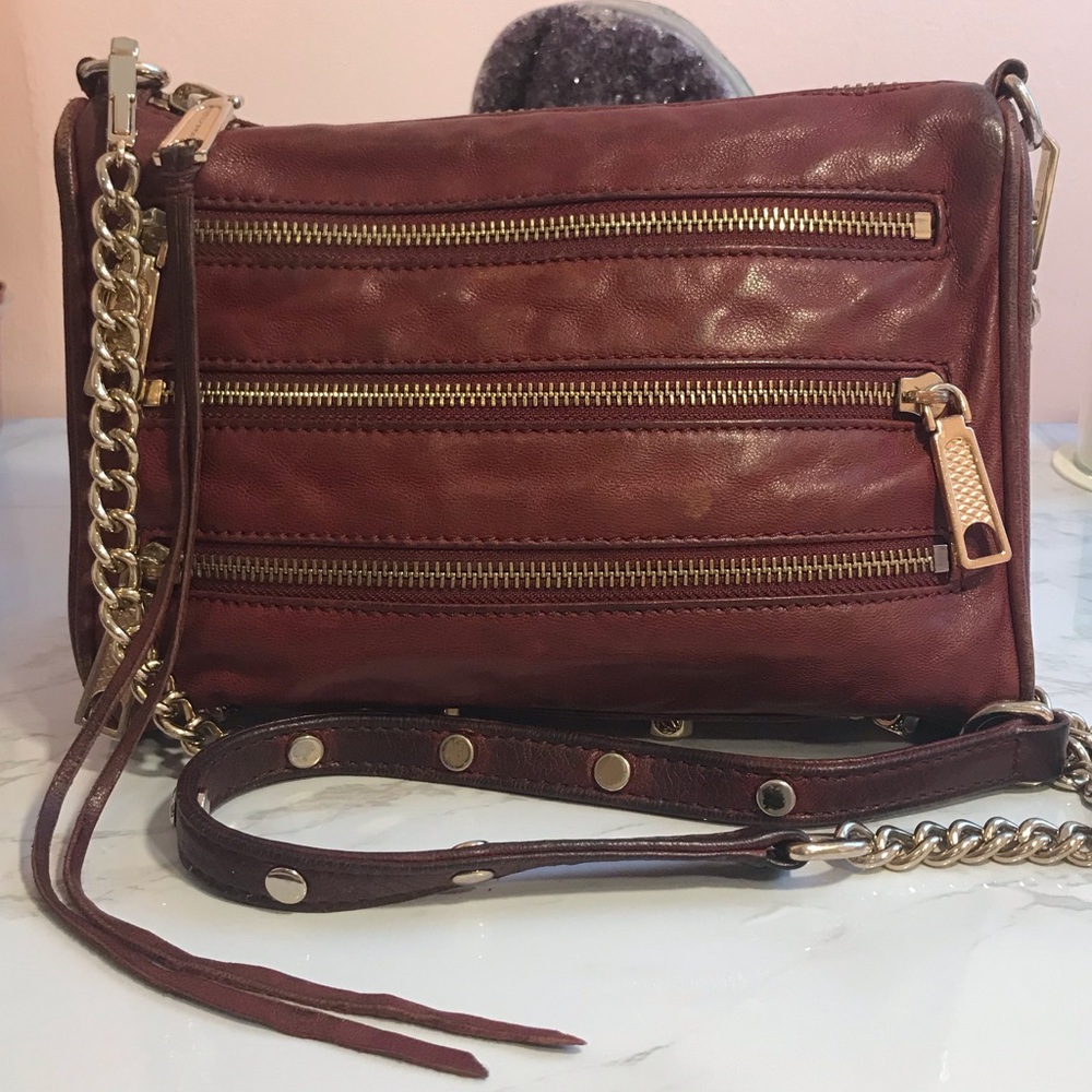 ***SOLD*** Rebecca Minkoff Mini 5 Zip Leather Bag